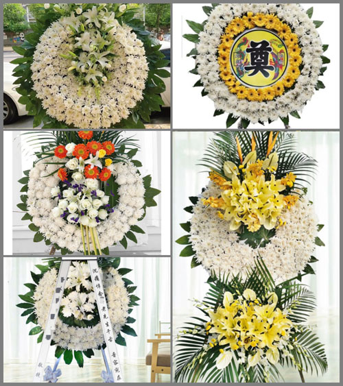 山东青岛平度市李园街道新毛家庄村花圈速递